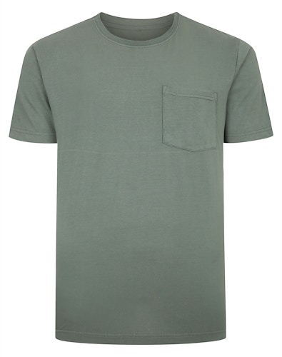 Bigdude Garment Dye Relaxed T-Shirt Sage Green